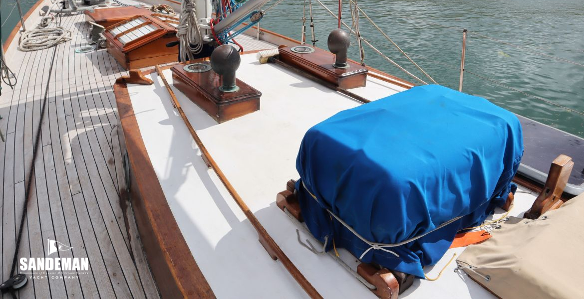 View forward over cabin trunk