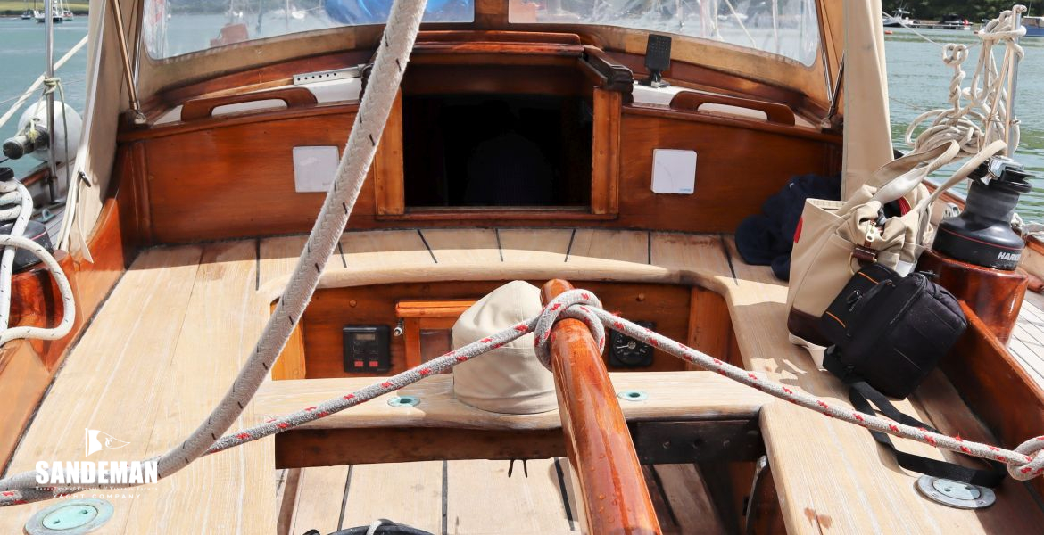 Cockpit view forward to companionway