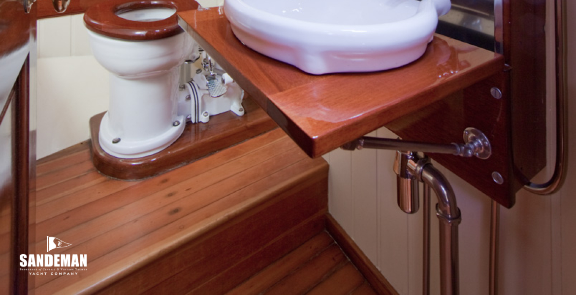 Port aft bathroom [Photo: Bruce Thomas]