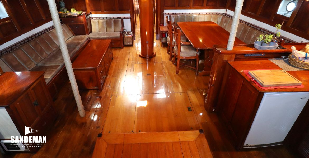 Saloon view forward from companionway