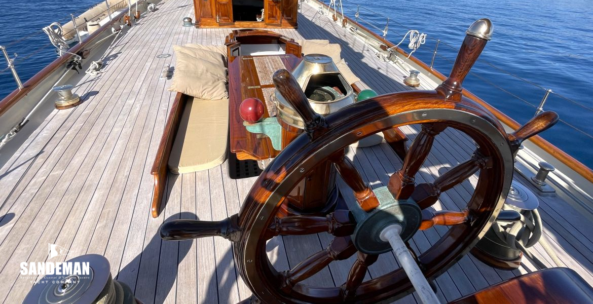 View forward from helm