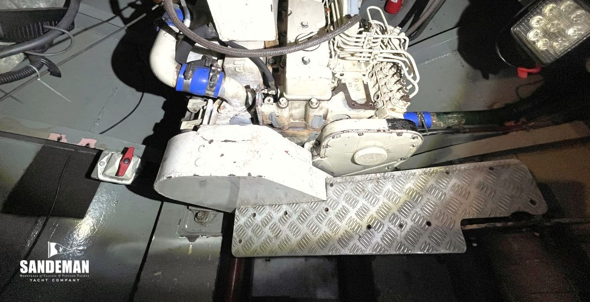 Engine space view aft