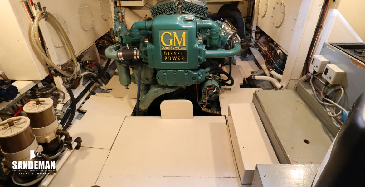 Engine space view aft