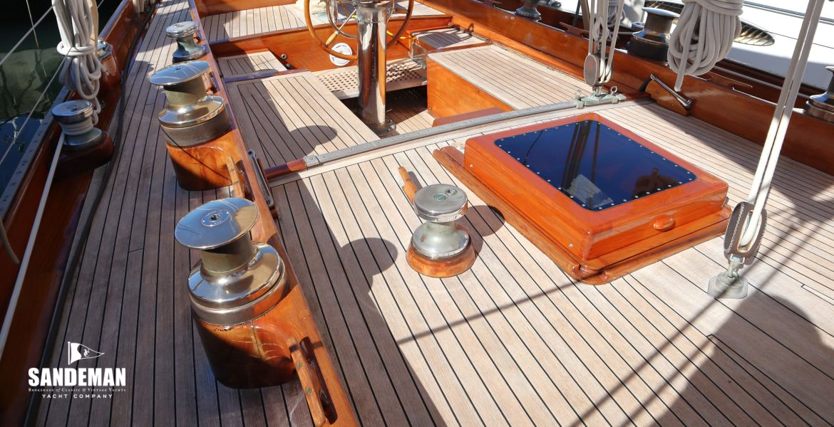 View aft over cockpit