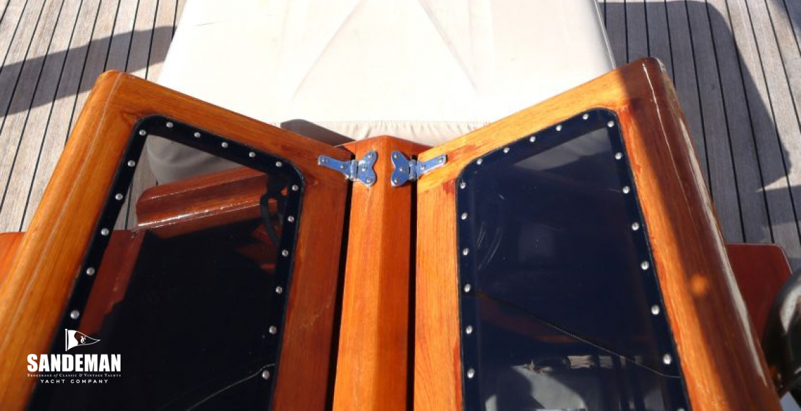 View aft over galley skylight