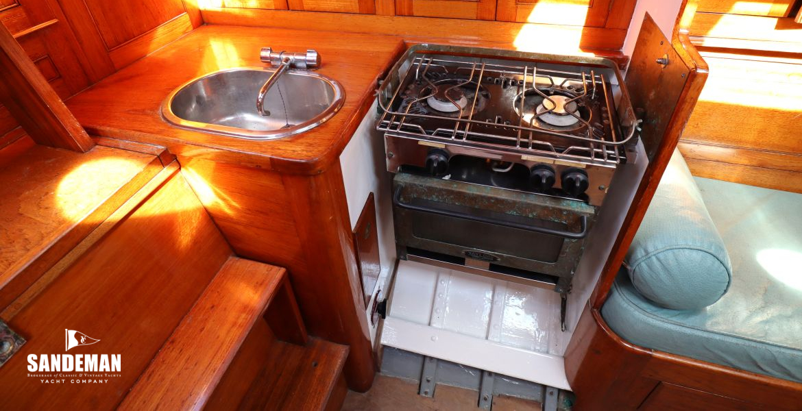 Galley to port