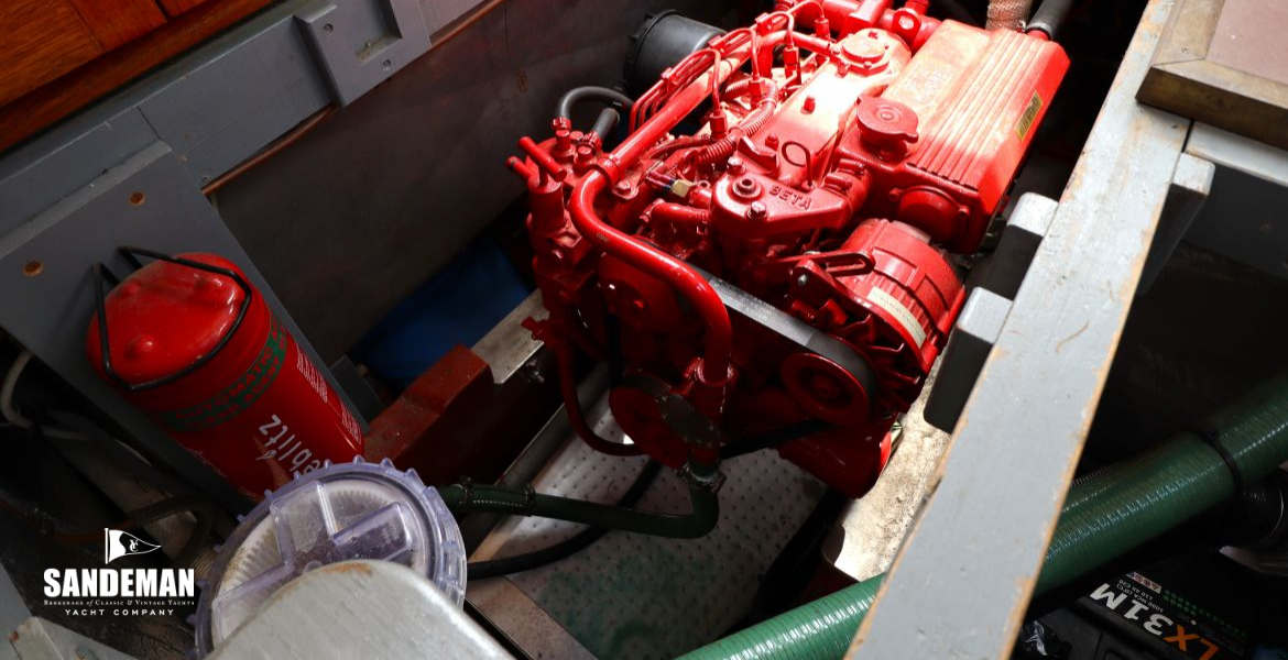 Starboard engine view aft