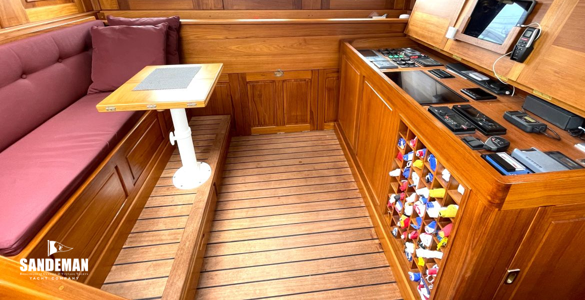 Pilot house view to port