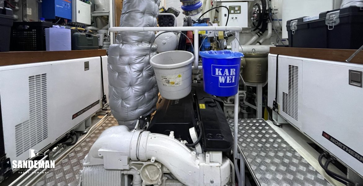 Engine room view aft