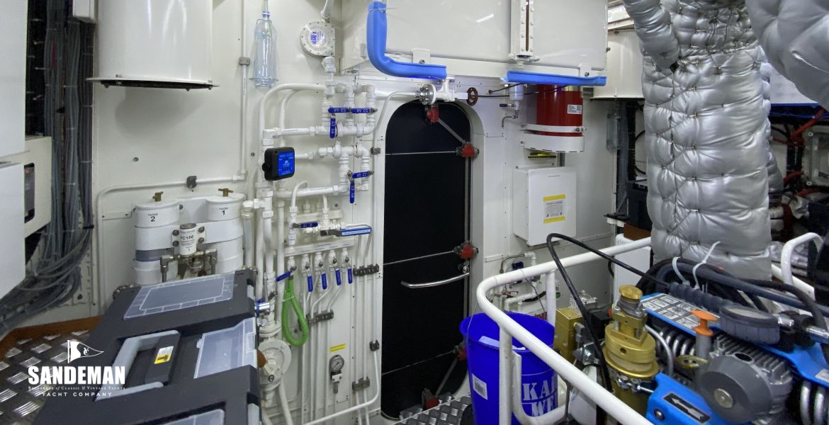 Engine room view forward