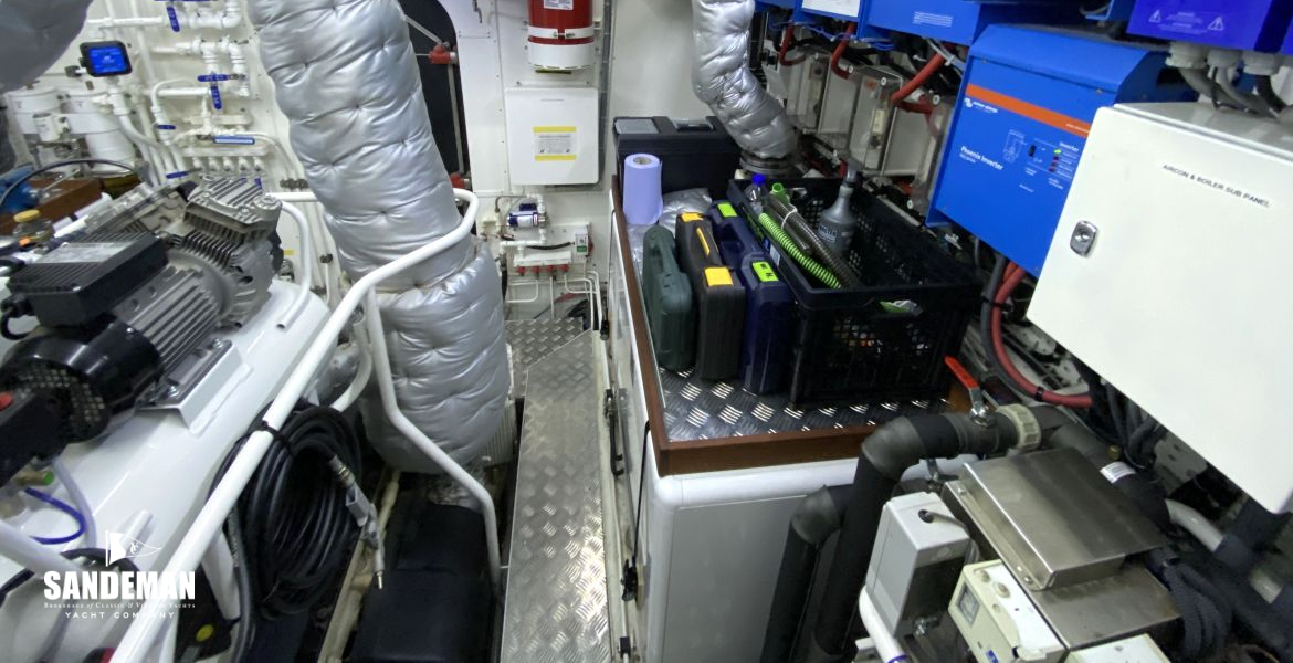 Engine room view forward