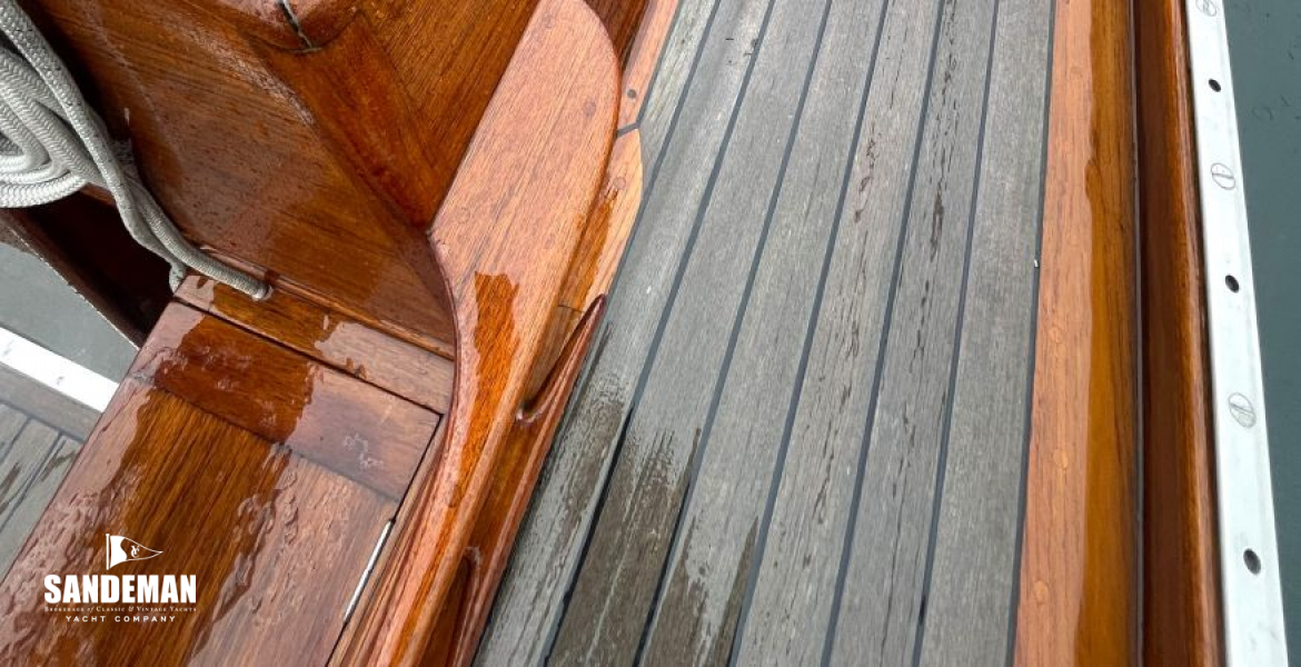 Starboard side deck view forward
