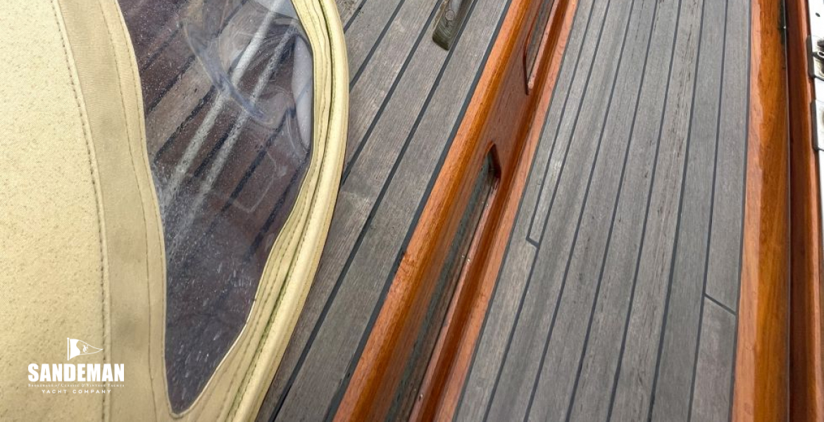 Starboard side deck view forward
