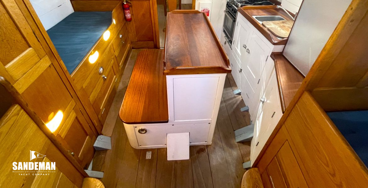 Accommodation overview from companionway