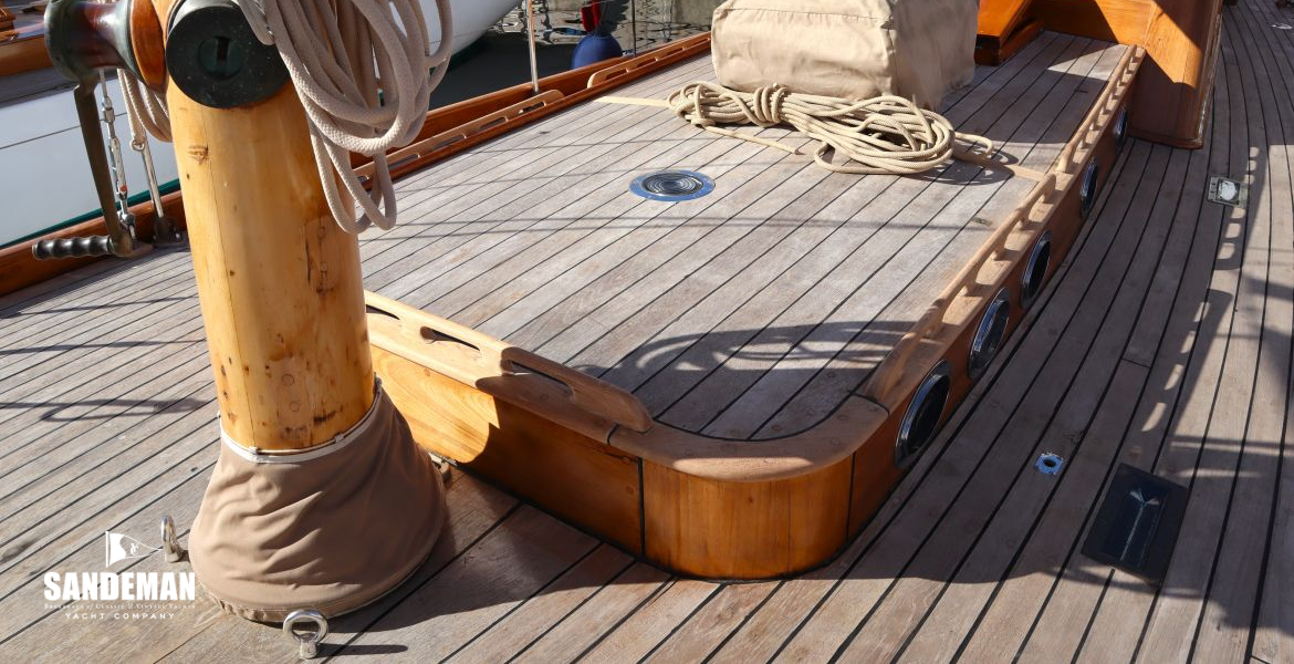 Cabin trunk view aft