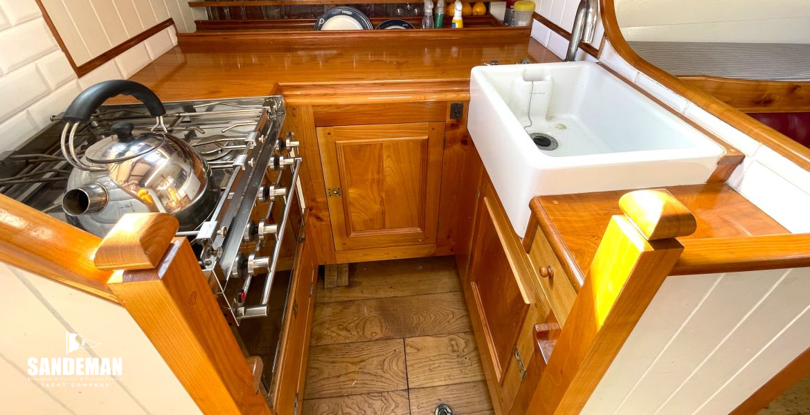 Galley to port