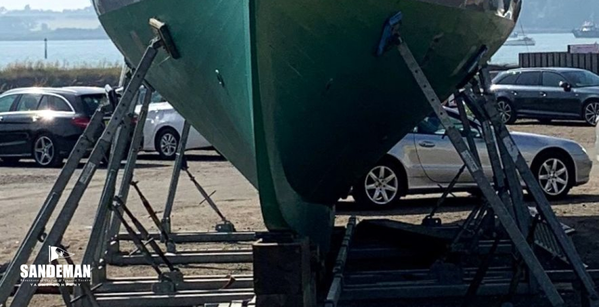 Hauled out ahead