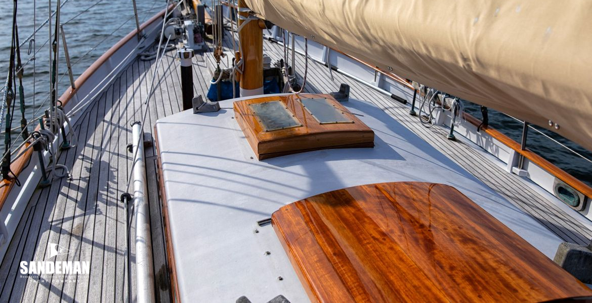 View forward over cabin trunk