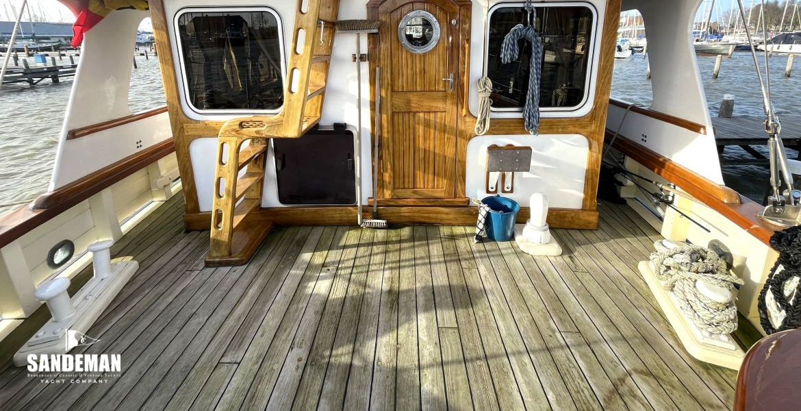 Aft deck view forward