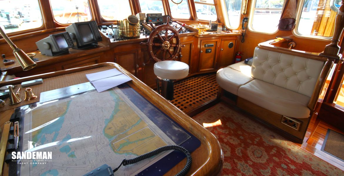 Wheelhouse view forward to starboard