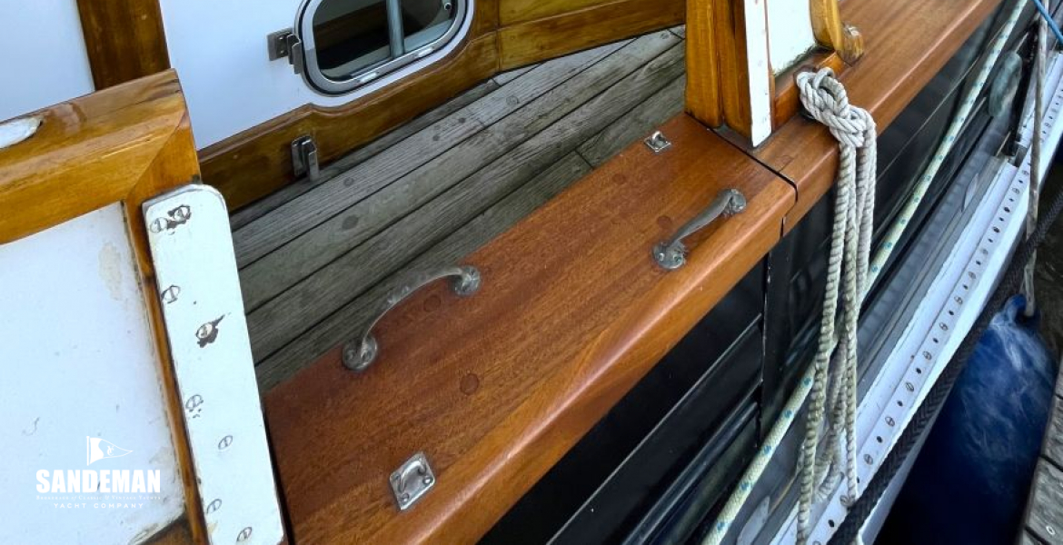 Starboard side deck; bulwark gate