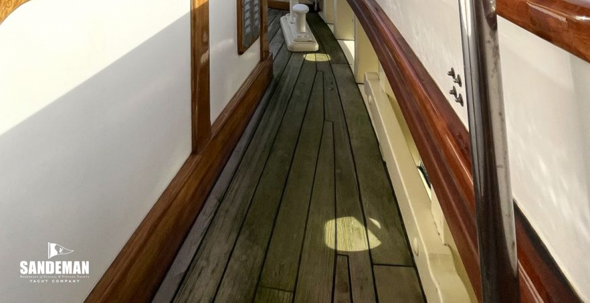 Port side deck view aft