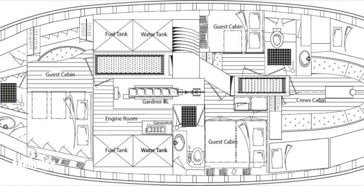 Lower Deck Accomm Plan