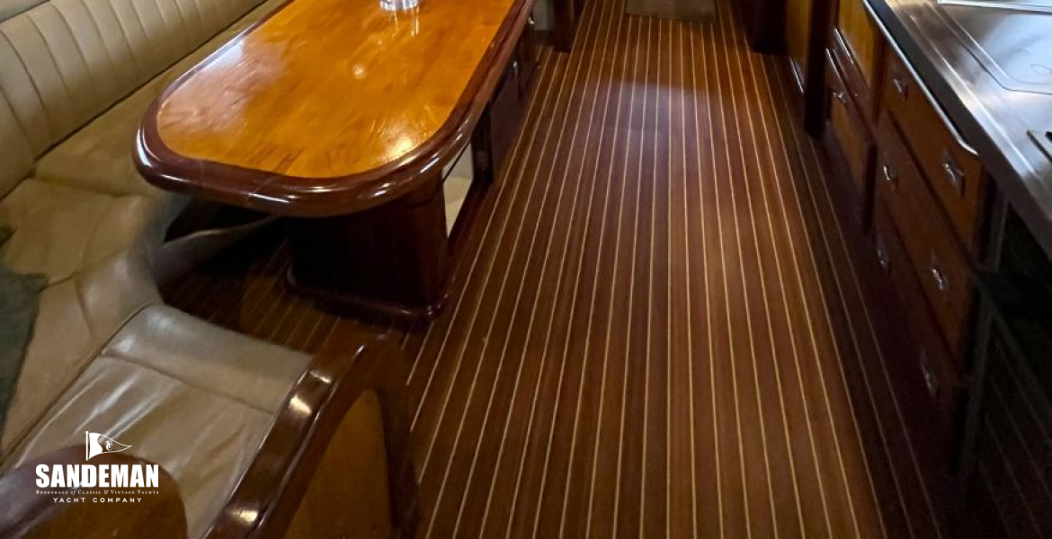 Saloon/ dinette view forward