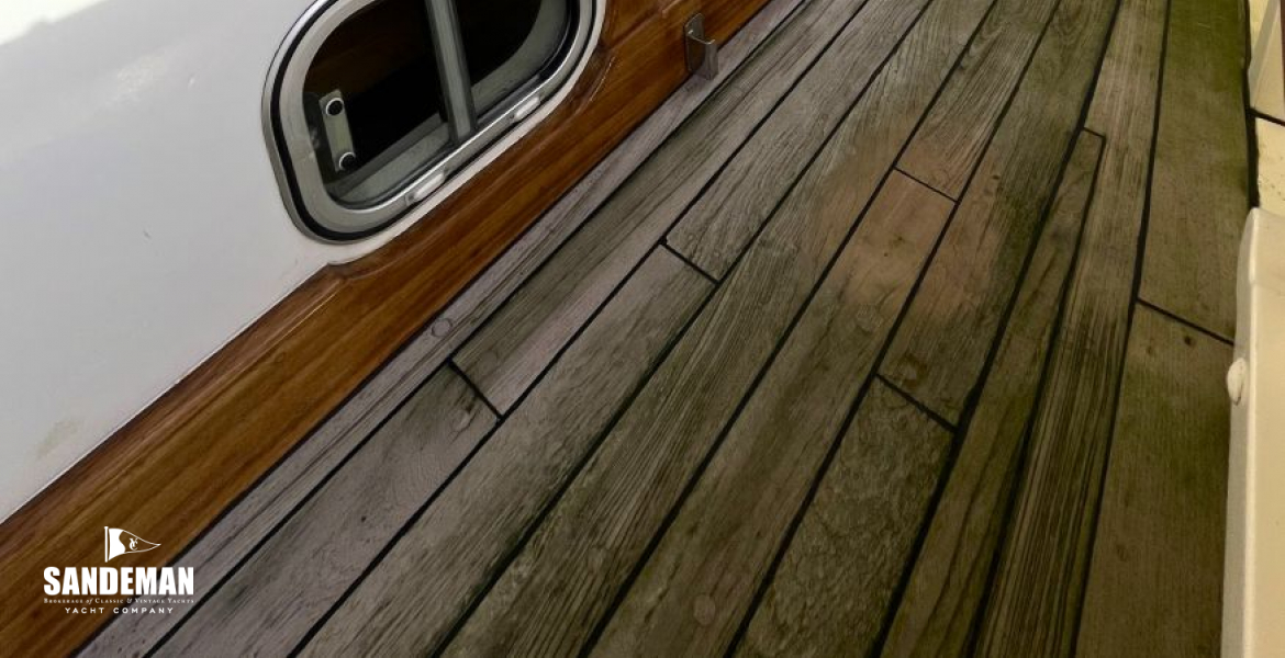 Port side deck view aft