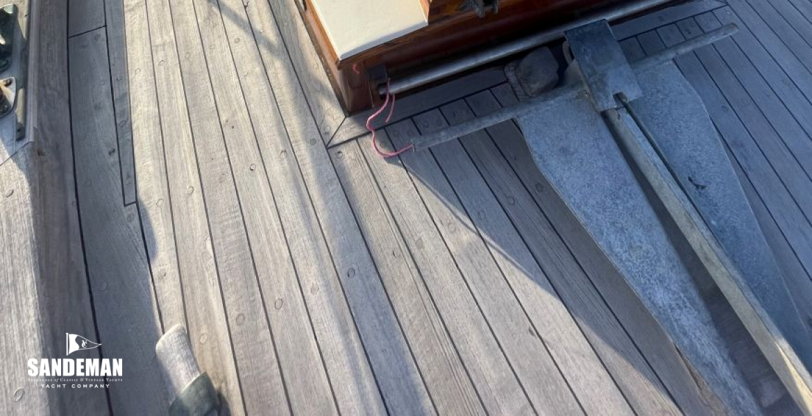 View aft from foredeck