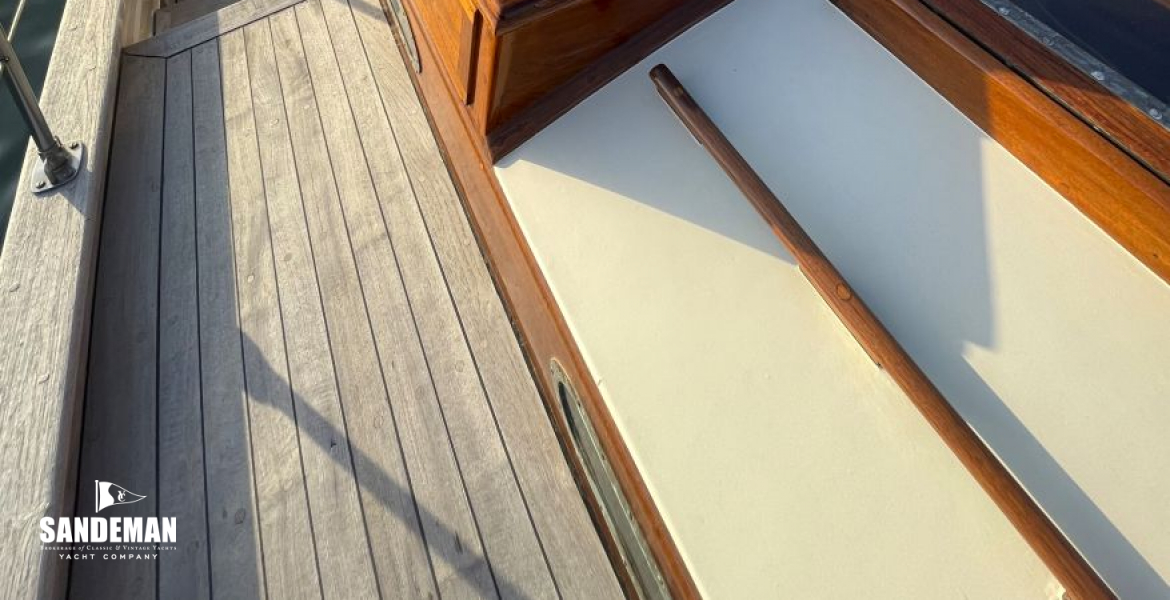 View aft to wheelhouse
