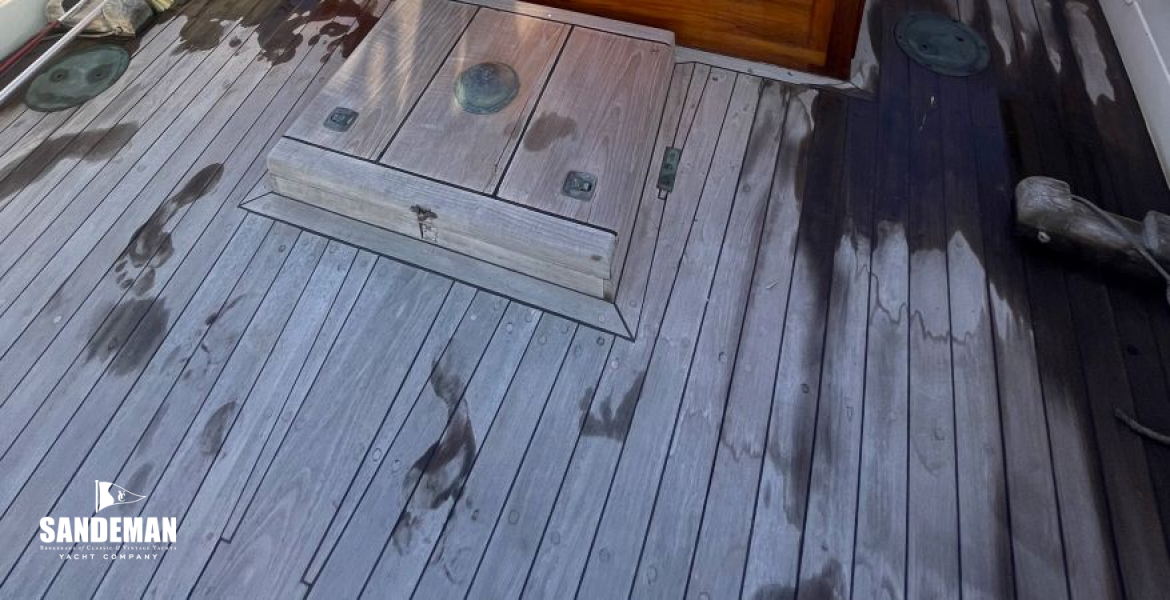 Aft deck view forward