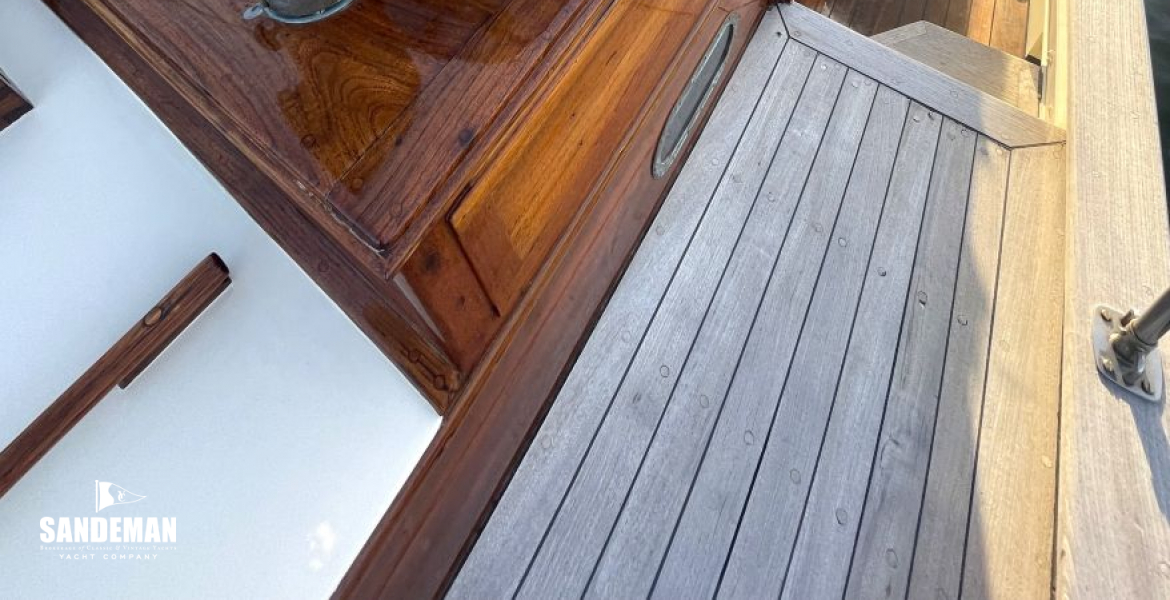 View aft to wheelhouse