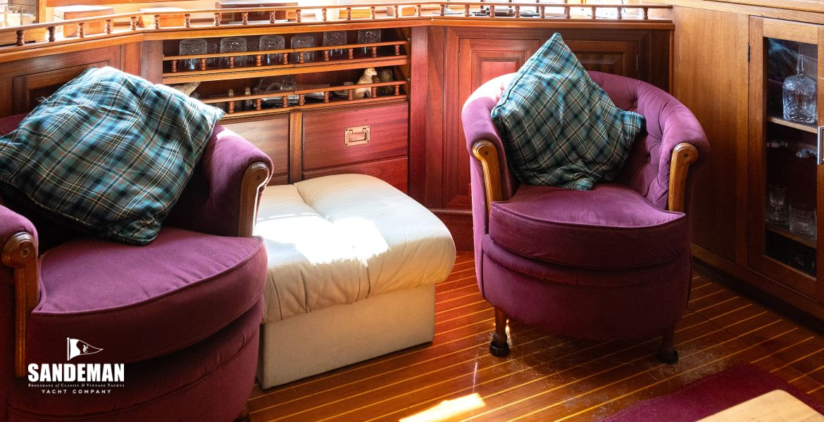 Deck saloon view to port