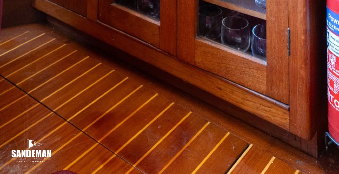 Deck saloon view forward to port