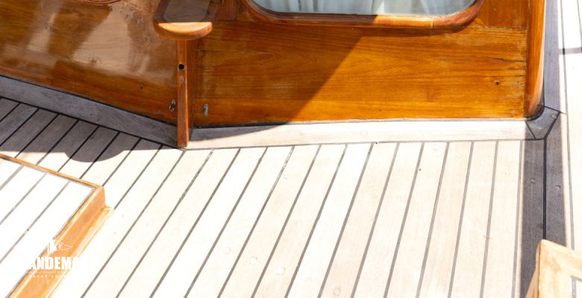 Deck saloon view aft
