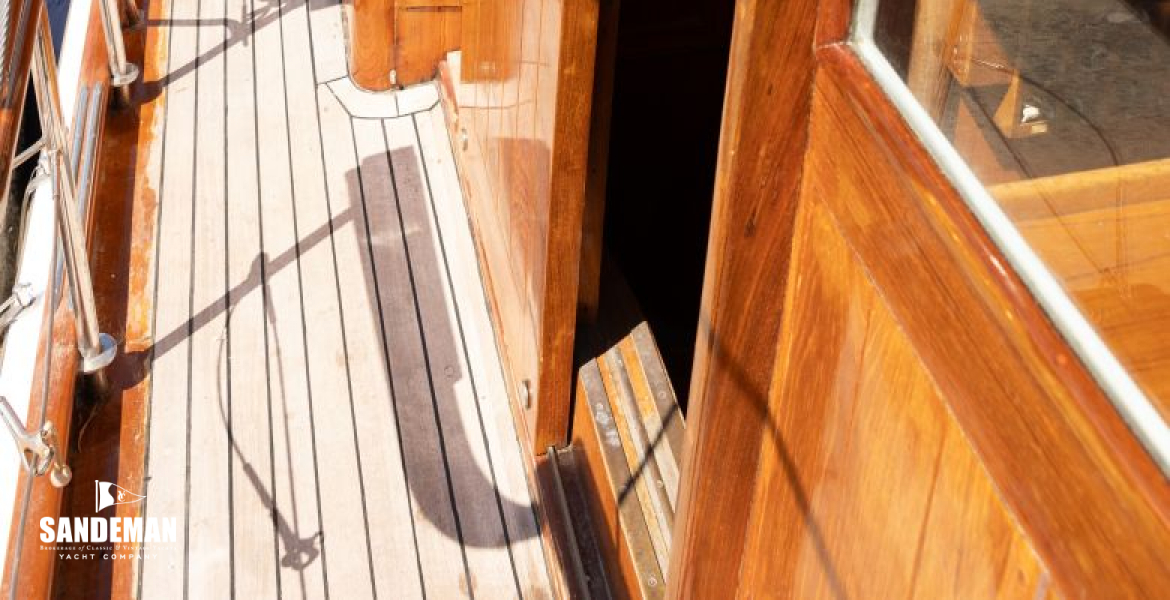 Port side deck view forward