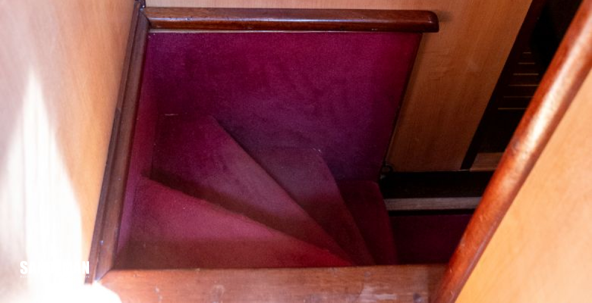 Stairwell to aft accommodation