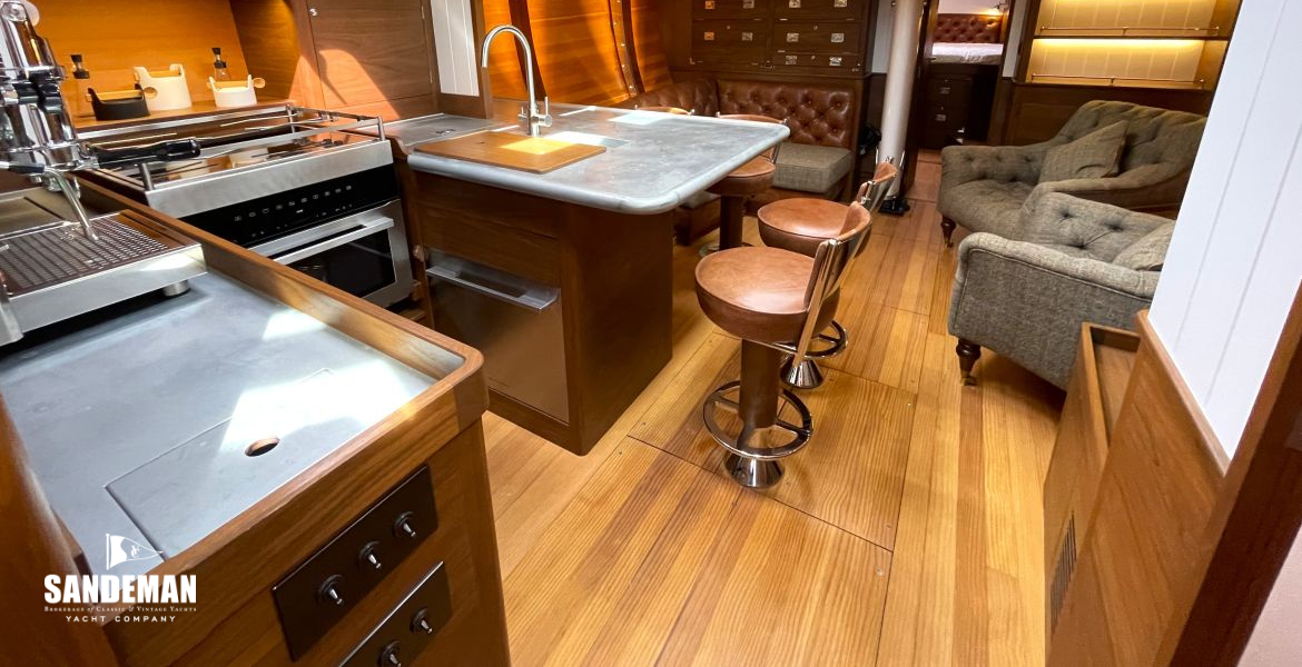 Galley and saloon view forward