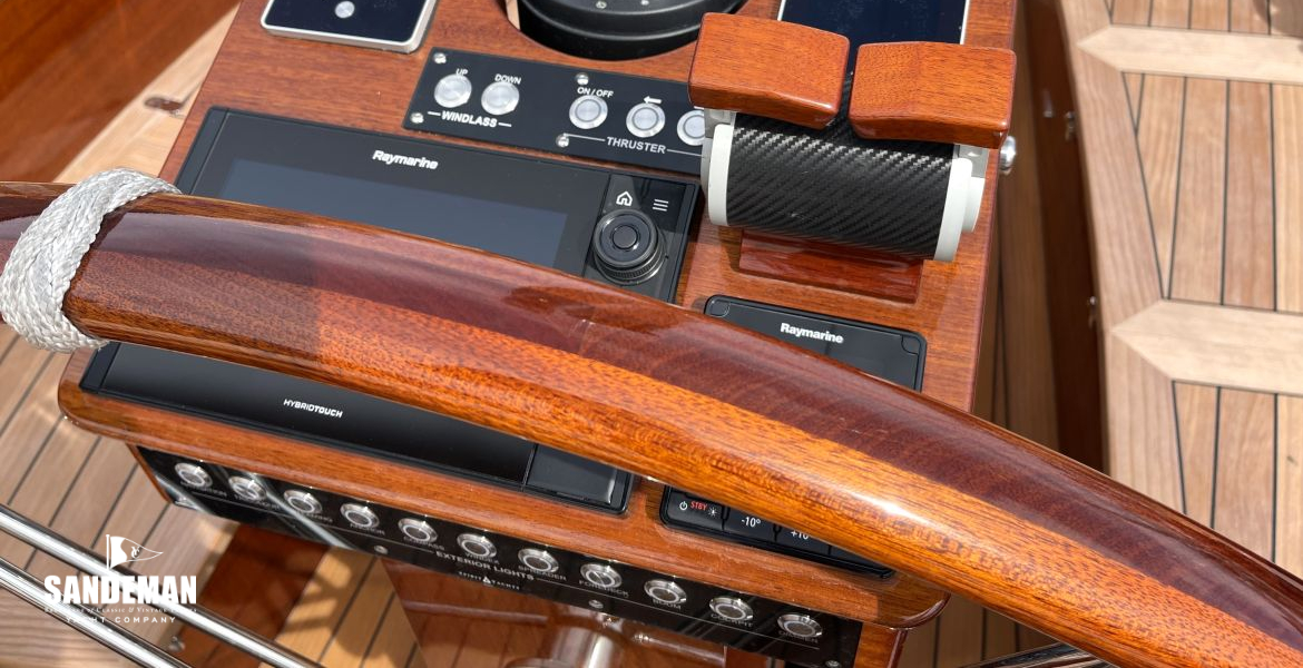 Controls at helm
