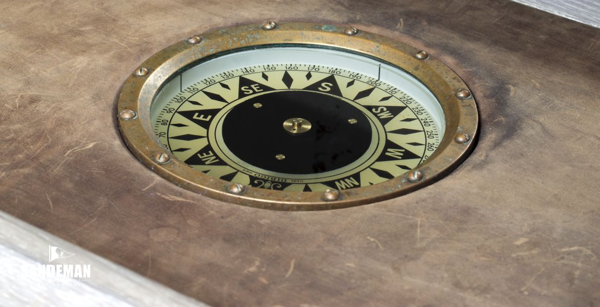 Original compass in owner cabin [Alison Langley]