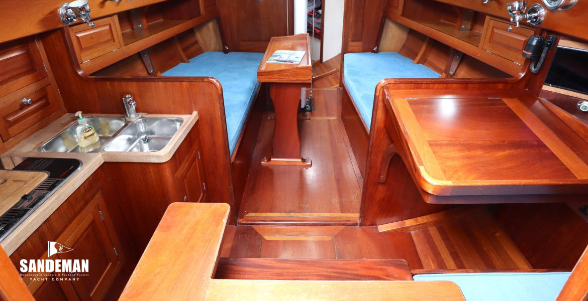 Accommodation view forward from companionway