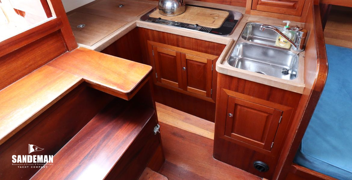 Galley to port