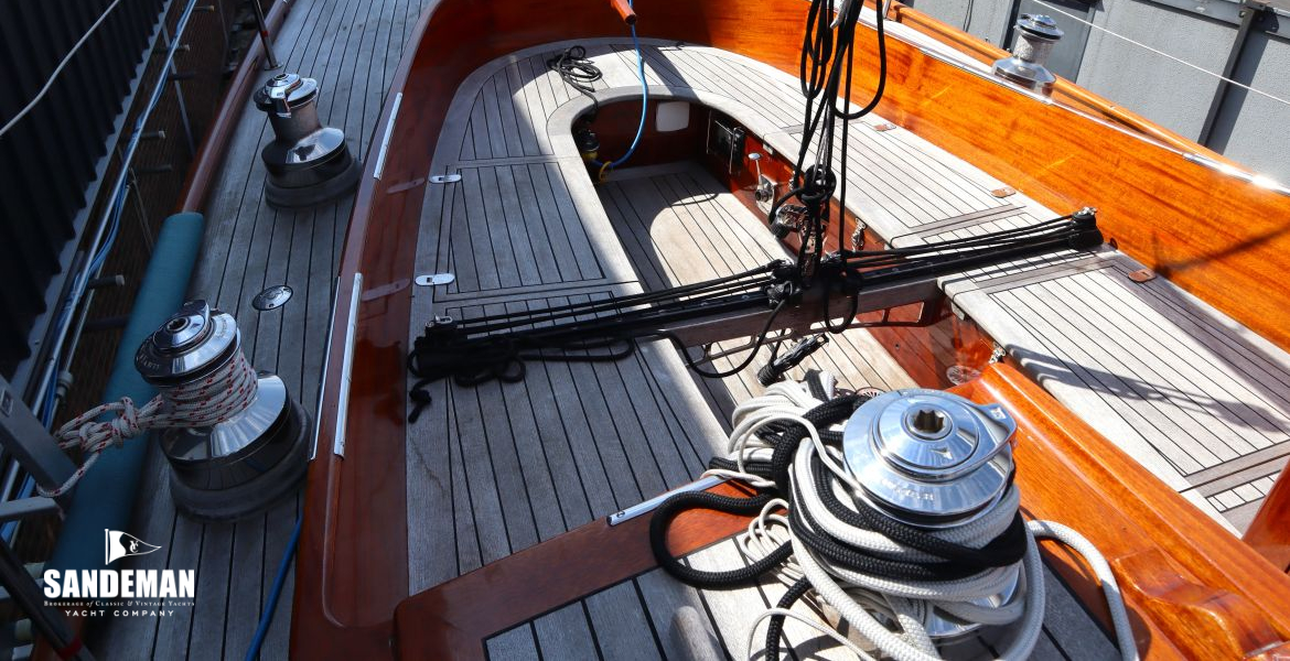 Cockpit view aft to port