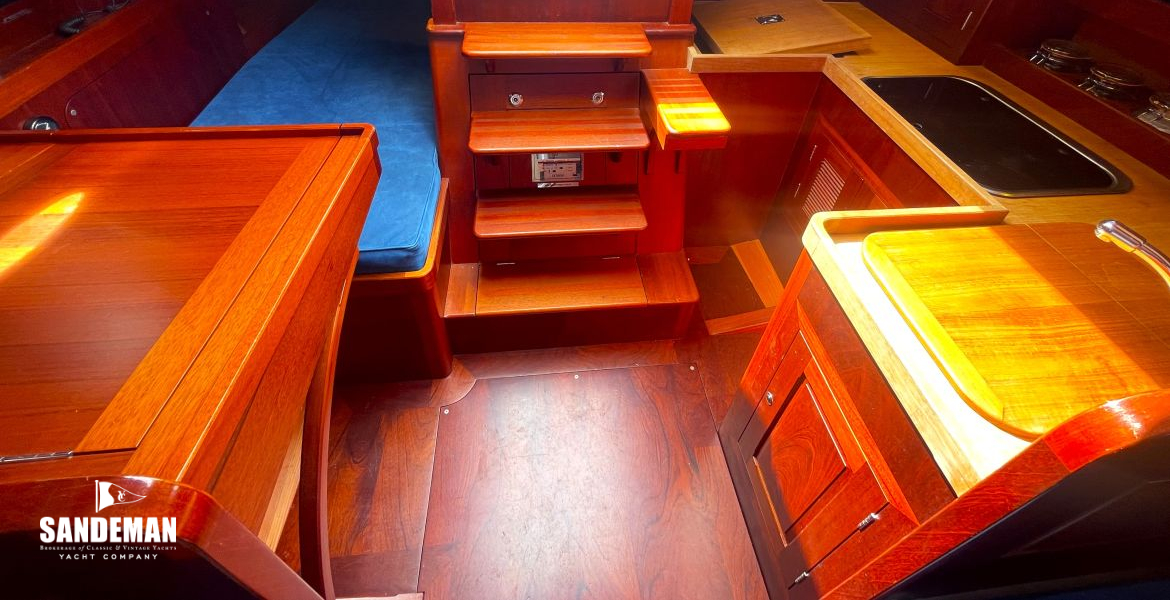 View aft to companionway
