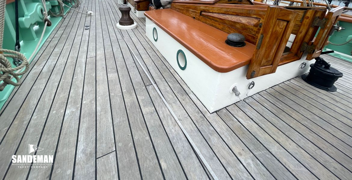 Port side deck view forward