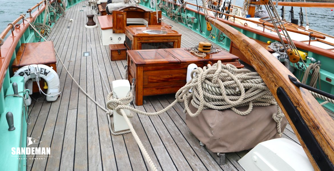 Aft deck view forward