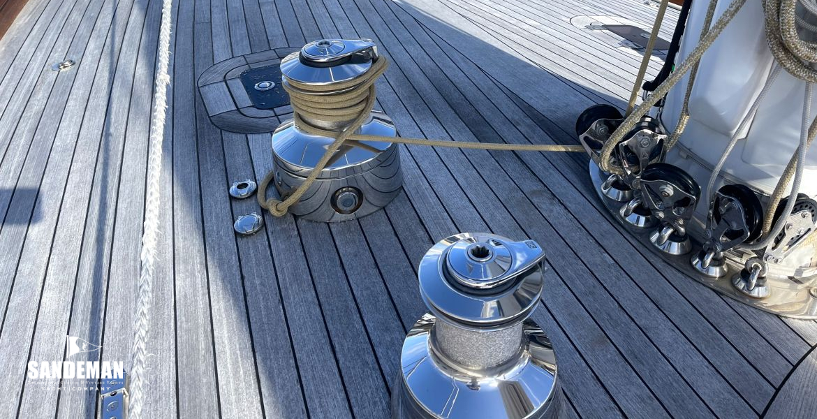 View forward from mast