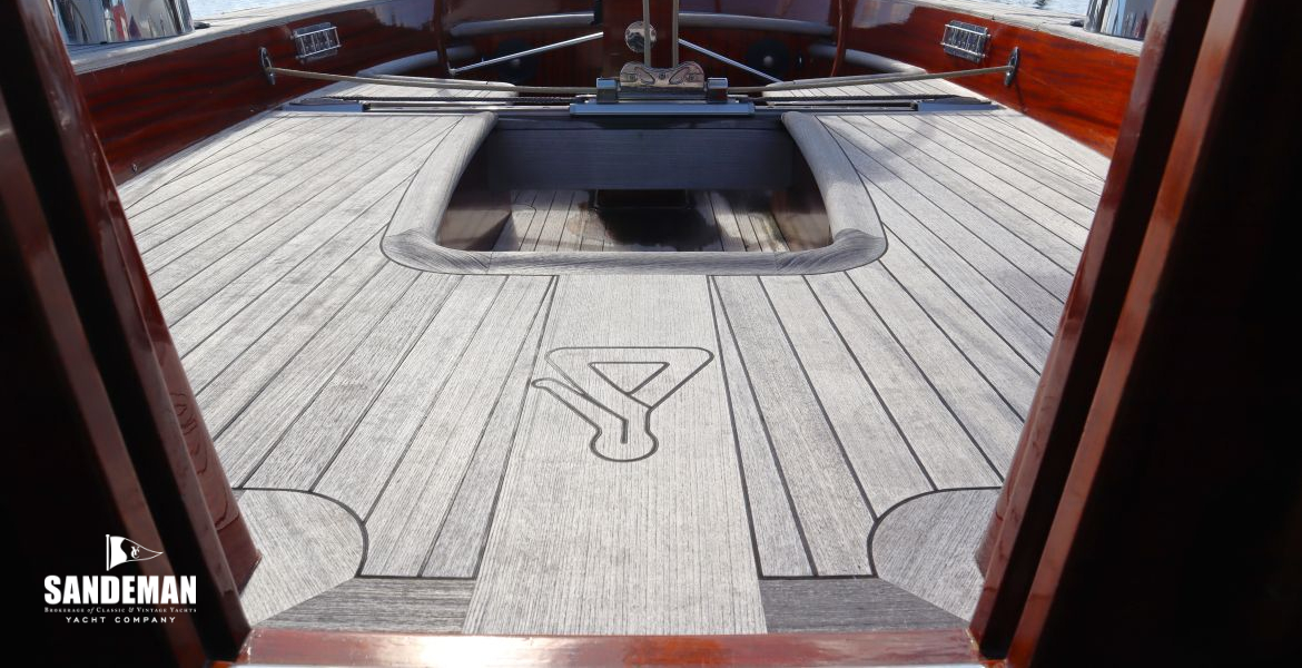 Cockpit view aft from companionway