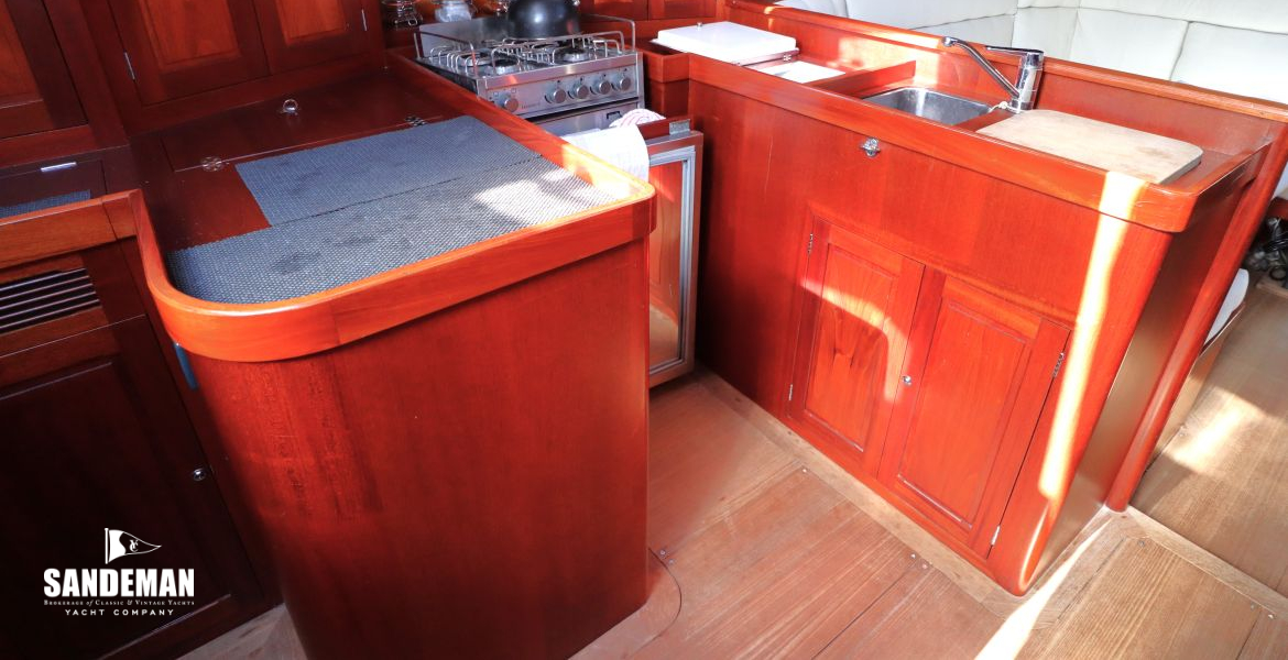 Galley to port